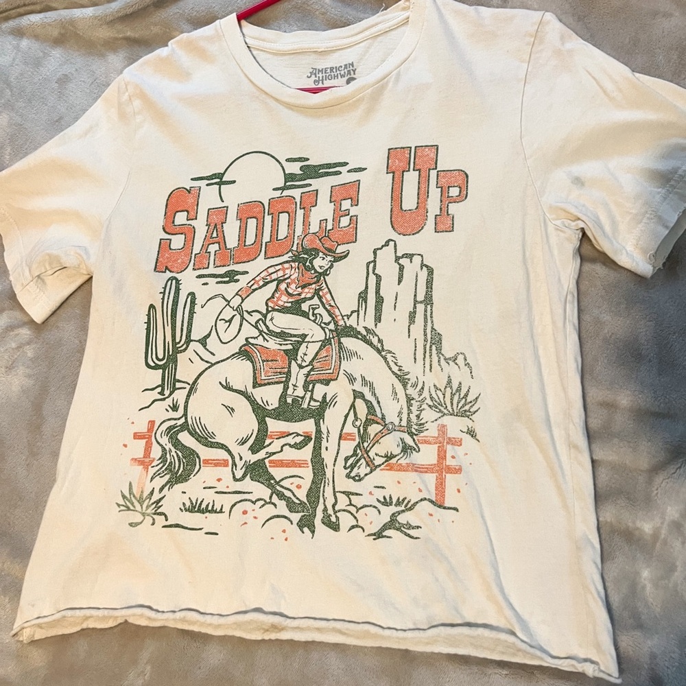 Graphic Tee “saddle up”